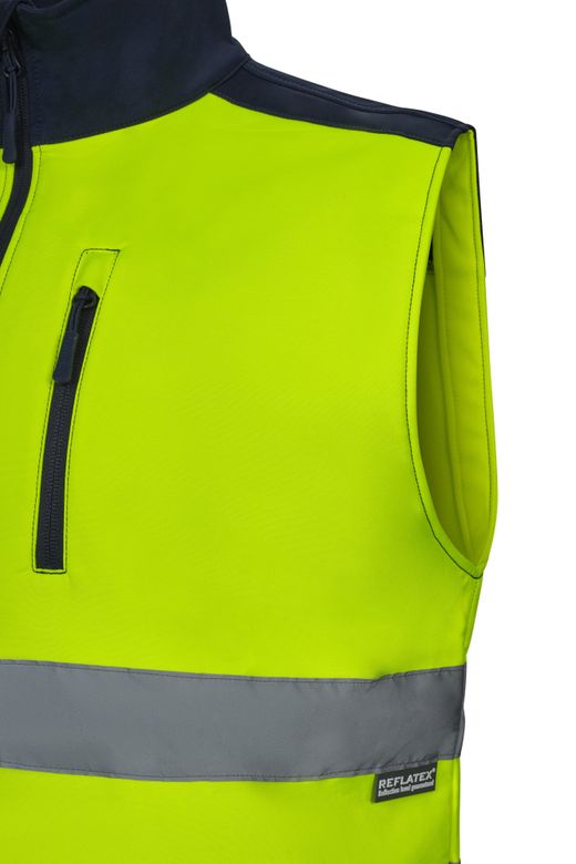 Chaleco soft shell bicolor av