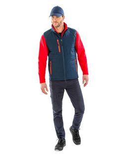 Gepolsterte Softshell-Weste
