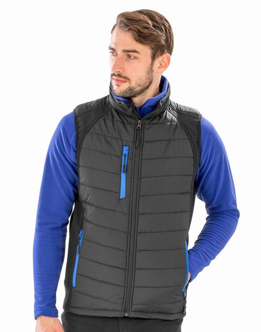 Gepolsterte Softshell-Weste