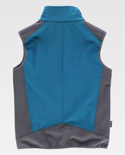 Graue Stewardess kombinierte Softshell-Weste