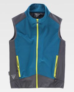 Graue Stewardess kombinierte Softshell-Weste