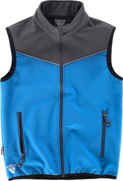 Chaleco Softshell Combinado Celeste Gris