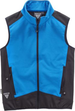 Chaleco Softshell Combinado Celeste Negro