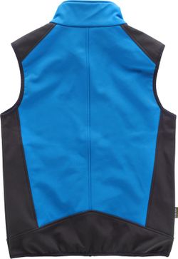 Chaleco Softshell Combinado Celeste Negro