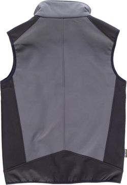 Chaleco Softshell Combinado Gris Negro