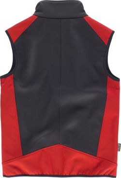 Chaleco Softshell Combinado Negro Rojo