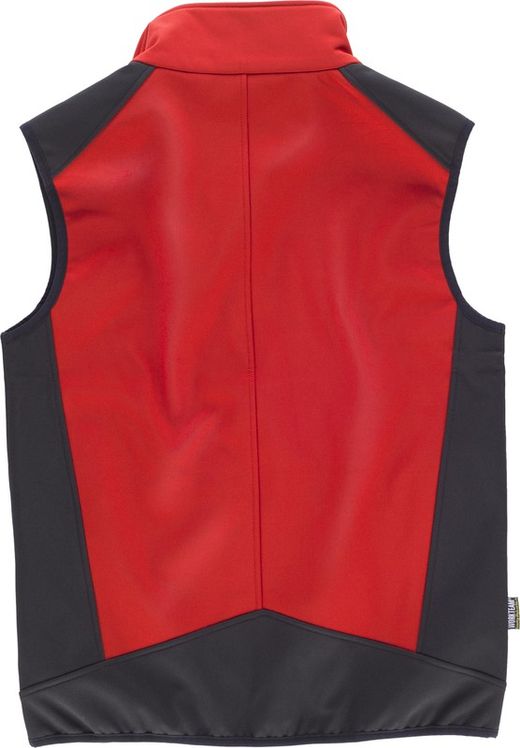 Rot Schwarz Kombinierte Softshell Weste