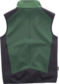 Kombination Softshell Weste Dunkelgrün Schwarz