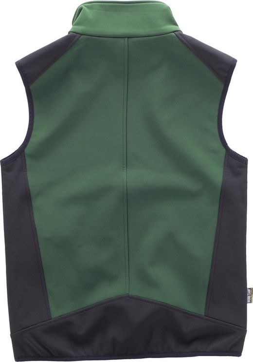 Kombination Softshell Weste Dunkelgrün Schwarz