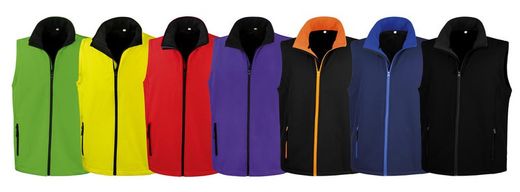 Gilet da uomo softshell stampabile