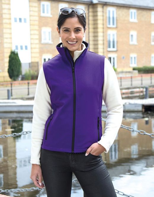 Damen Softshell bedruckbare Weste
