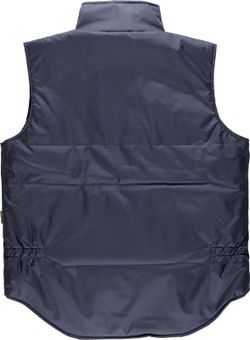 Oxford gewebte Weste, gepolsterte Navy mit mehreren Taschen