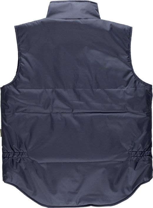 Oxford gewebte Weste, gepolsterte Navy mit mehreren Taschen