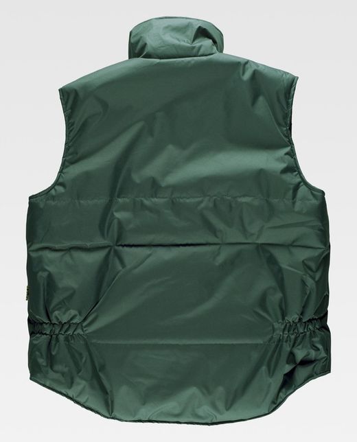 Oxford gewebte Weste, gepolstert, Multi-Pocket Green