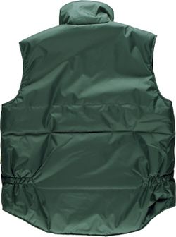 Oxford gewebte Weste, gepolstert, Multi-Pocket Green