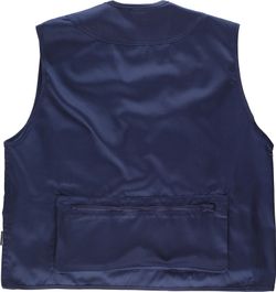 Navy Multi-Pocket Safari Weste