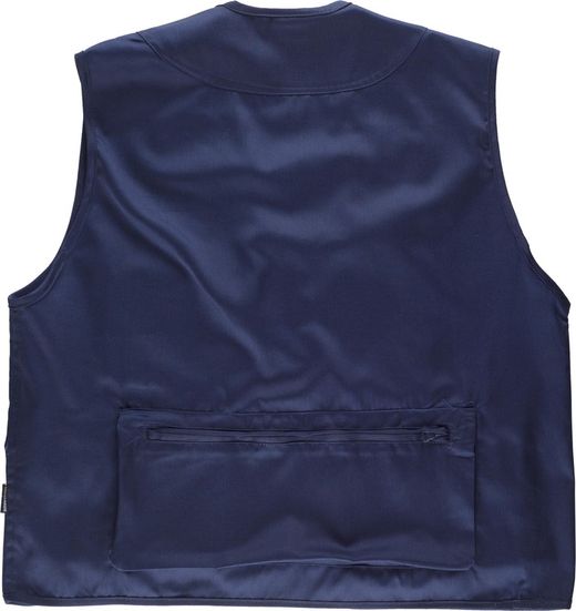 Navy Multi-Pocket Safari Weste
