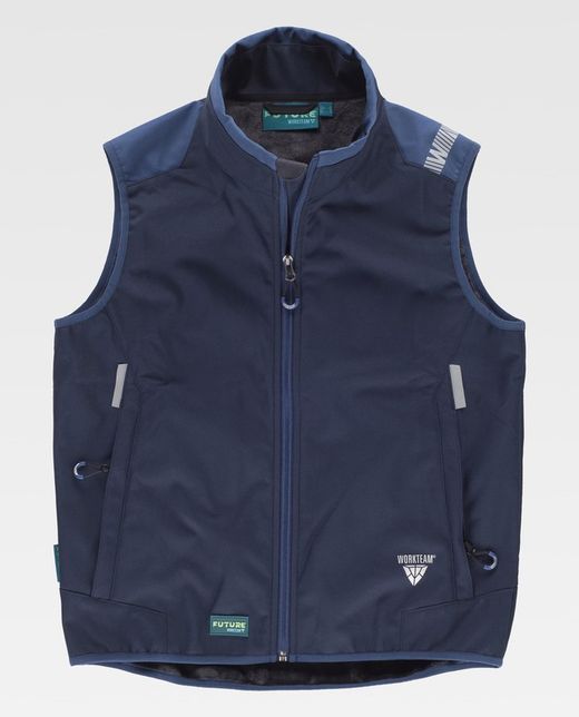Chaleco Workshell combinado Color Marino+Azafata