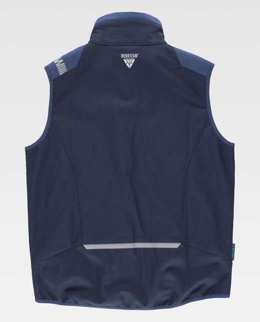 Chaleco Workshell combinado Color Marino+Azafata