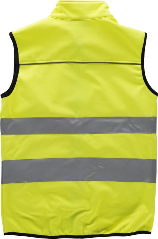 Warnschutz-Arbeitsschalenweste, reflektierende Bänder in verschiedenen Größen EN ISO 20471: 2013 Yellow AV