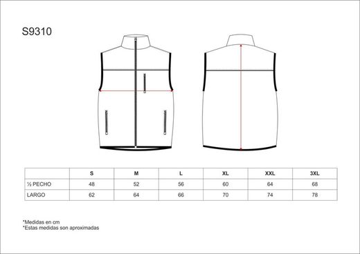 Colete de trabalho liso preto