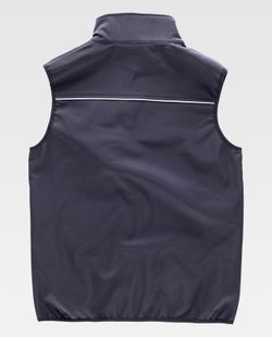 Colete de trabalho liso preto