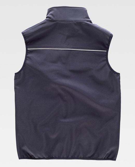 Colete de trabalho liso preto