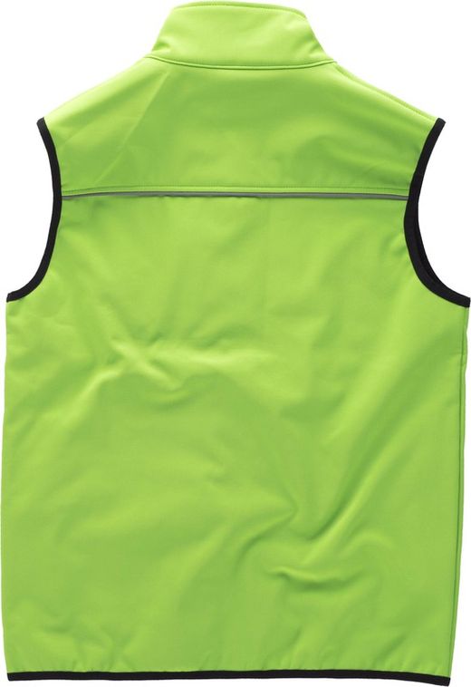 Schlichte Workshell-Weste Lime Green