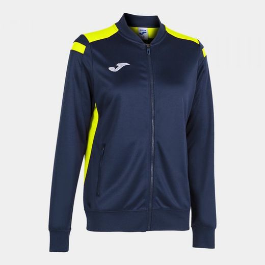 Championship Vi Full Zip Sweatshirt Navy Fluor Yellow