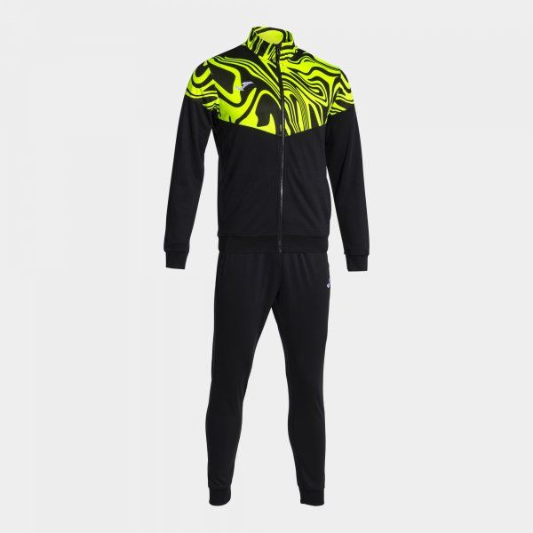 Lion Ii Tracksuit Black Fluor Yellow 10 (3XS)