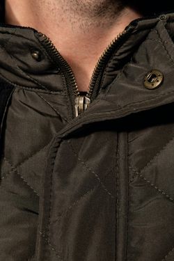 Casaco acolchoado losango para homem