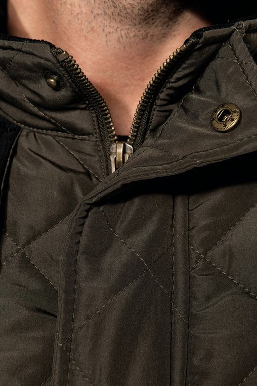 Casaco acolchoado losango para homem