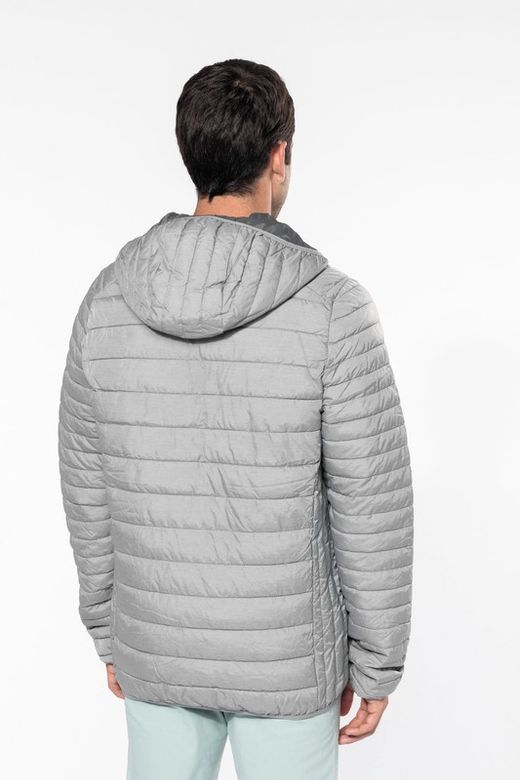 Leichte gepolsterte Herrenjacke mit Kapuze