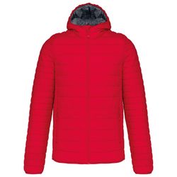 Leichte gepolsterte Herrenjacke mit Kapuze