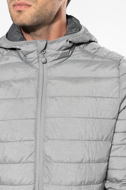 Leichte gepolsterte Herrenjacke mit Kapuze