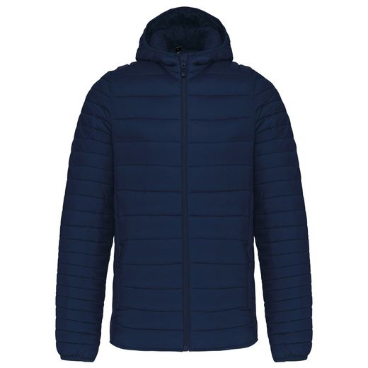 Leichte gepolsterte Herrenjacke mit Kapuze
