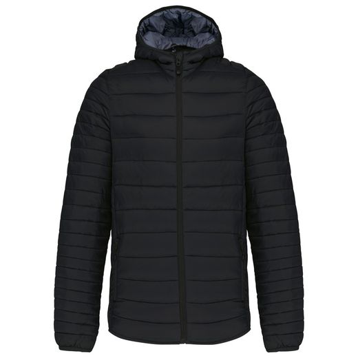 Leichte gepolsterte Herrenjacke mit Kapuze