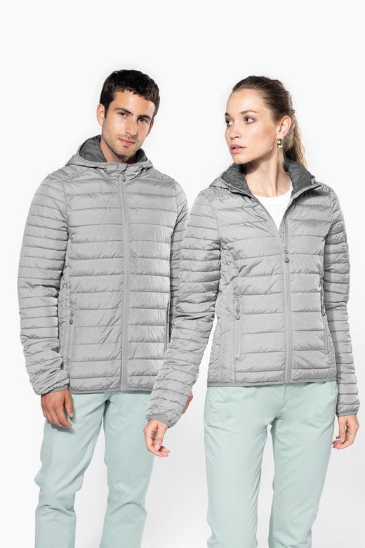 Leichte gepolsterte Herrenjacke mit Kapuze