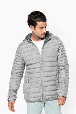 Leichte gepolsterte Herrenjacke mit Kapuze