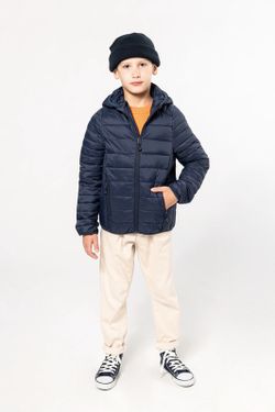 Leichte gepolsterte Jacke mit Kapuze für Jungen