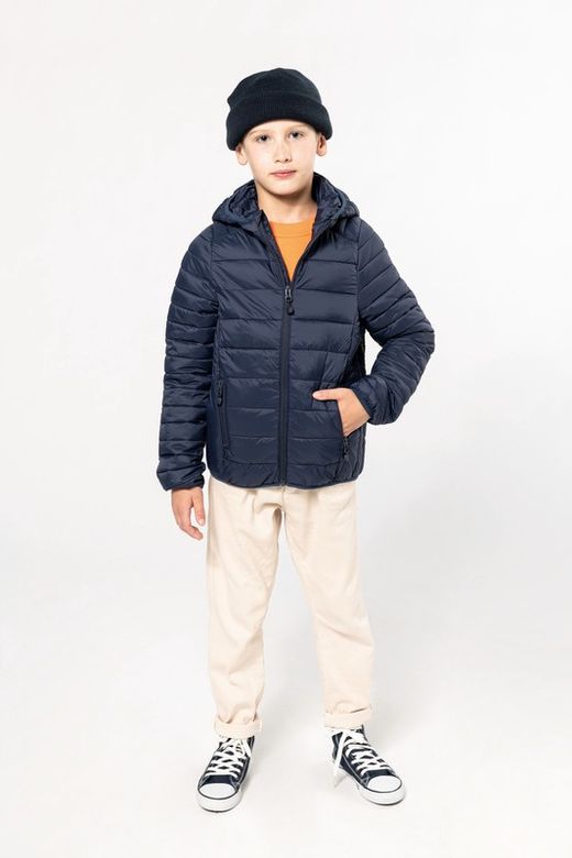 Leichte gepolsterte Jacke mit Kapuze für Jungen