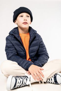 Leichte gepolsterte Jacke mit Kapuze für Jungen