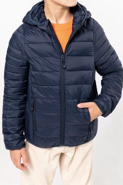 Leichte gepolsterte Jacke mit Kapuze für Jungen