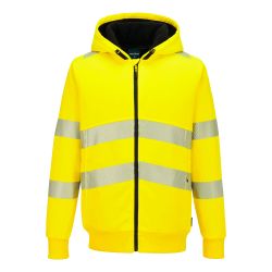 Chaqueta alta visibilidad PW321 Hi-Vis Zipped Winter Hoodie