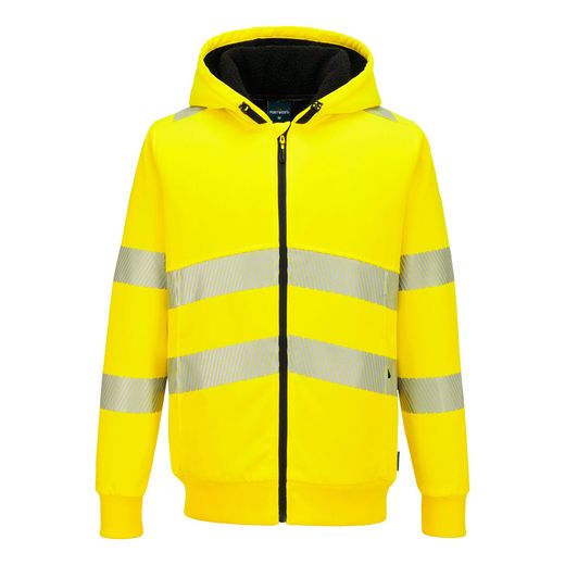 Chaqueta alta visibilidad PW321 Hi-Vis Zipped Winter Hoodie