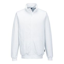 Chaqueta Anti-Static ESD Zip Sweatshirt Negro