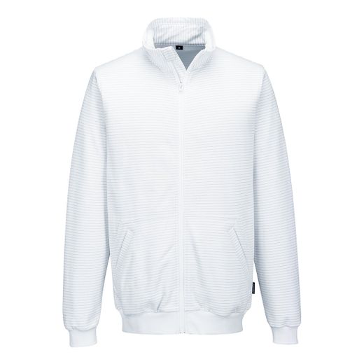 Chaqueta Anti-Static ESD Zip Sweatshirt Negro