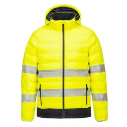 Chaqueta calefactada de alta visibilidad