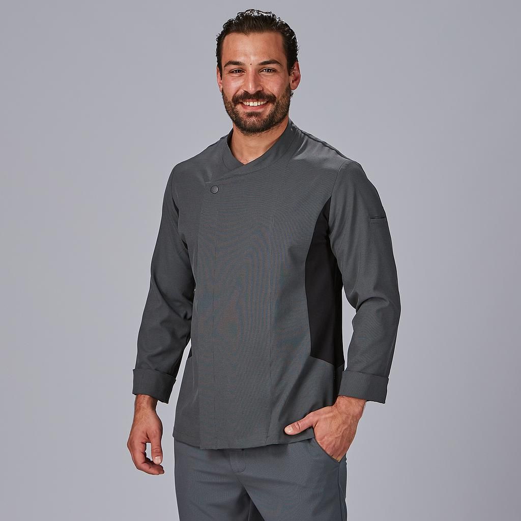 Chaqueta Cocina Unisex Bielastica Ruiz Gris marengo L