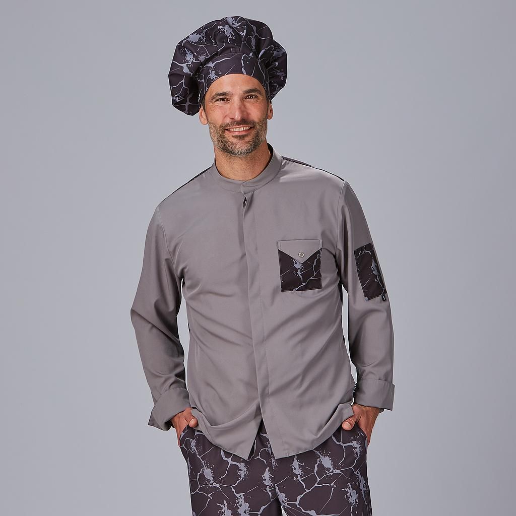 Chaqueta Cocina Unisex Combi Canale Rayo Gris 3XL